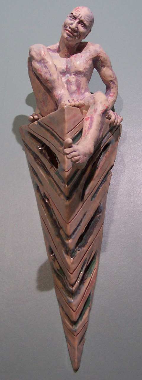 Wall Piece - Male Figure - Swinging Leg